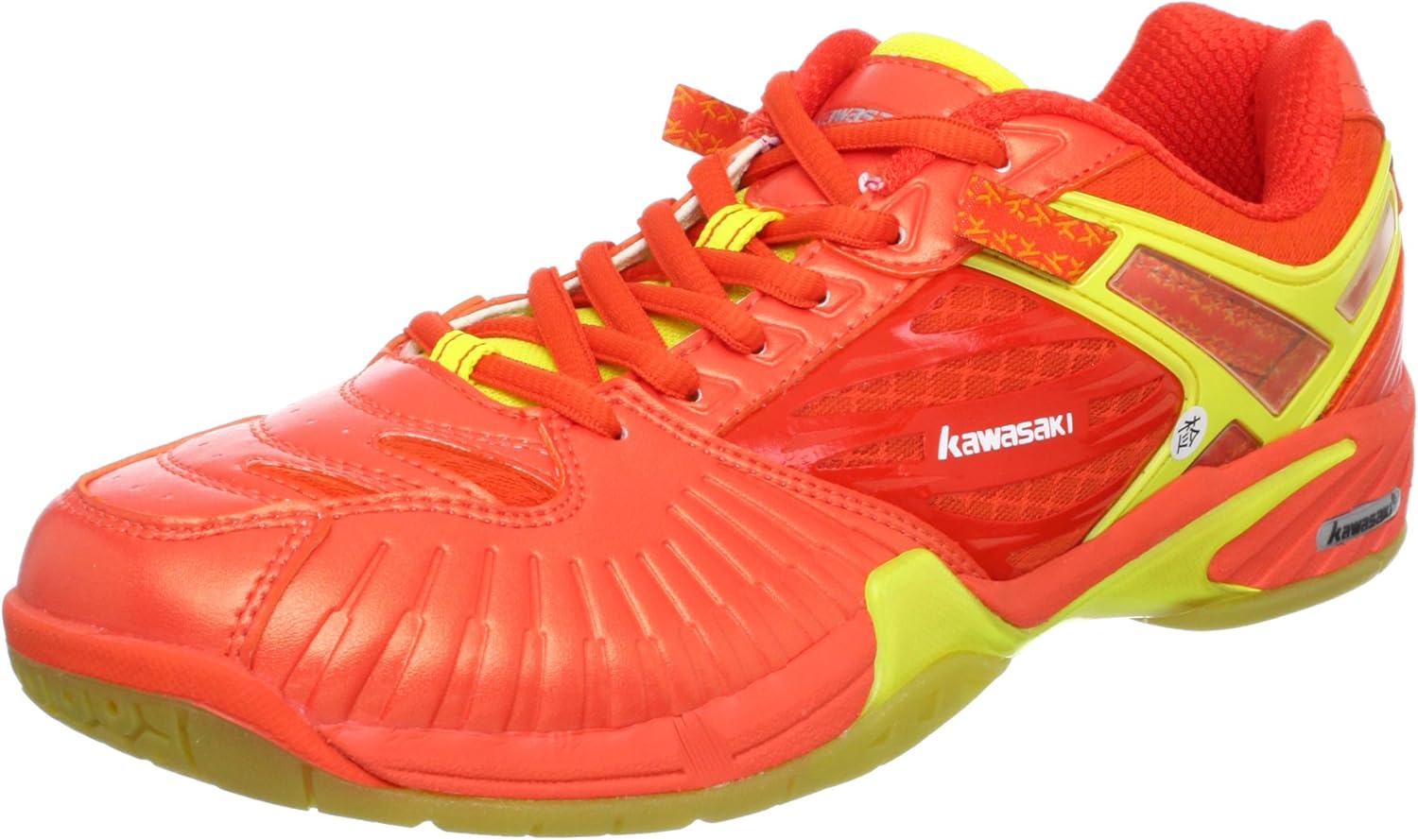 kawasaki 川崎 炫风系列 中性 羽毛球鞋 k-321 橙红/柠檬黄 43